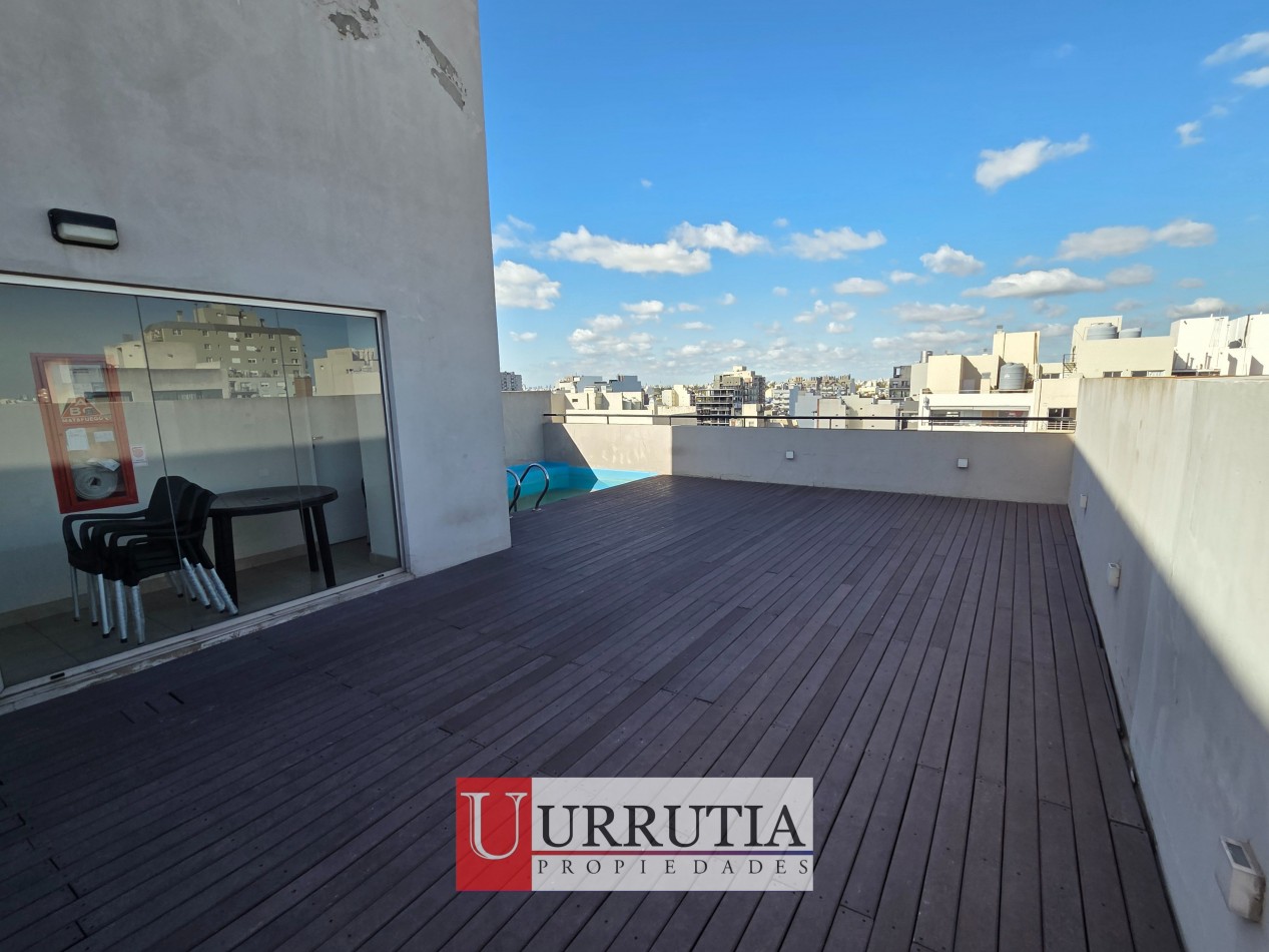 Departamento monoambiente con cochera y baulera en Villa Pueyrredon