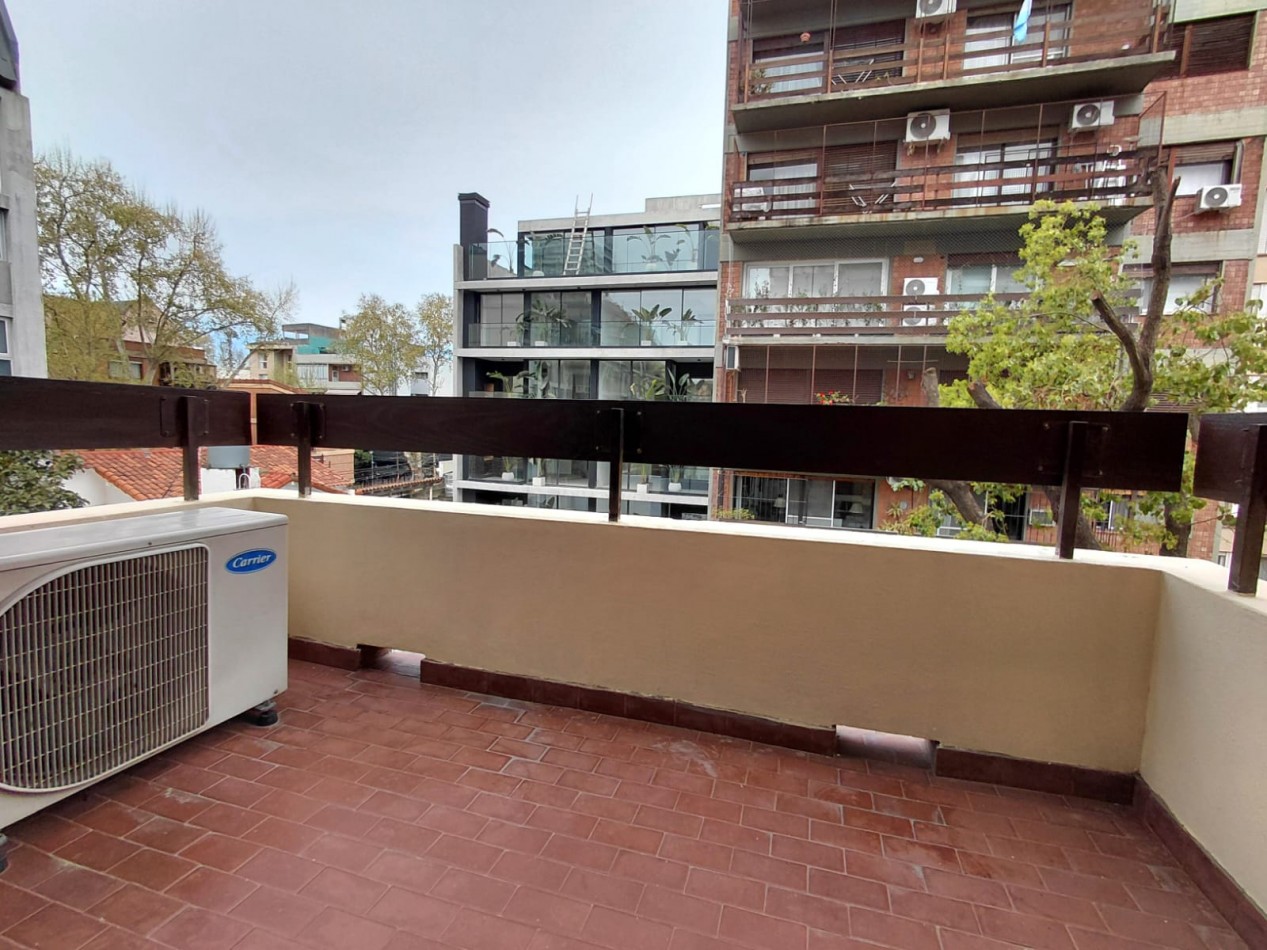 DEPARTAMENTO EN ALQUILER CONTRAFRENTE CON COCHERA Y BALCON